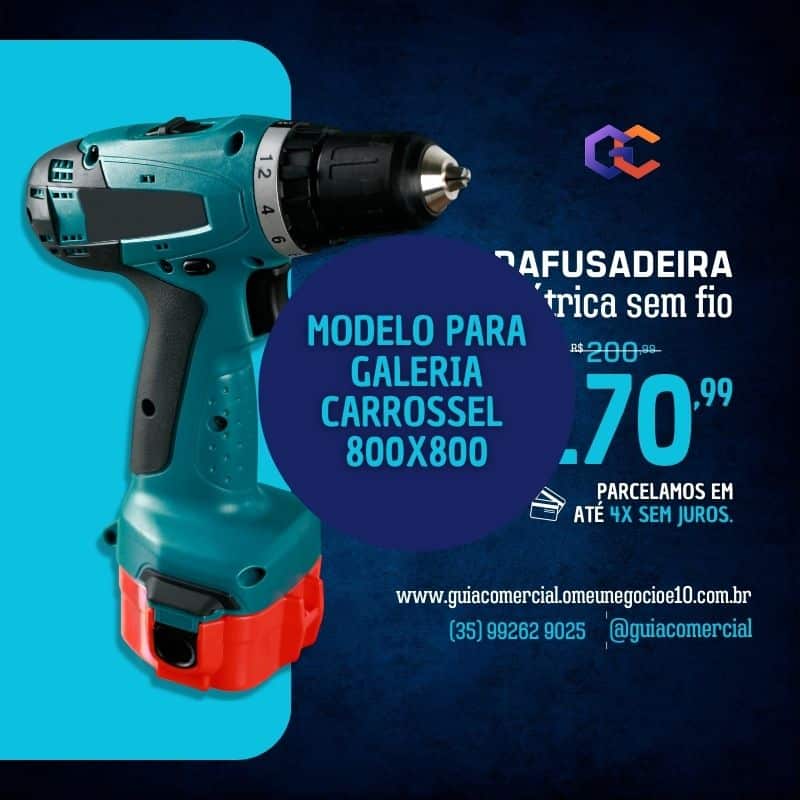 800x800 Modelo para Galeria Carrossel