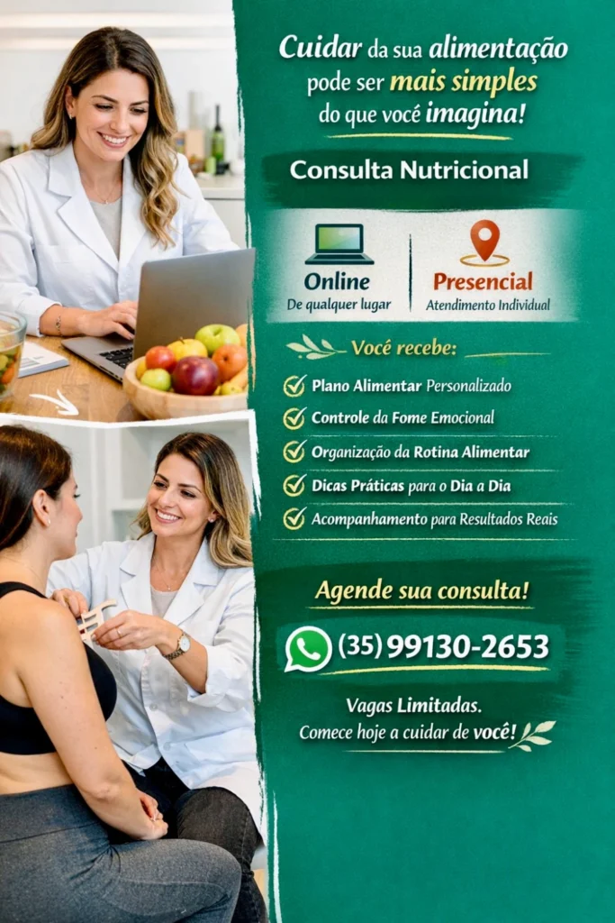 Sua transformação começa com uma consulta nutricional feita para você