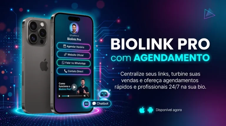 BioLink Pró / Agendamento / Robô Atendente / Vitalício / Pag Único