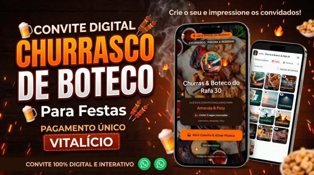 Convite Digital - Churras e Boteco